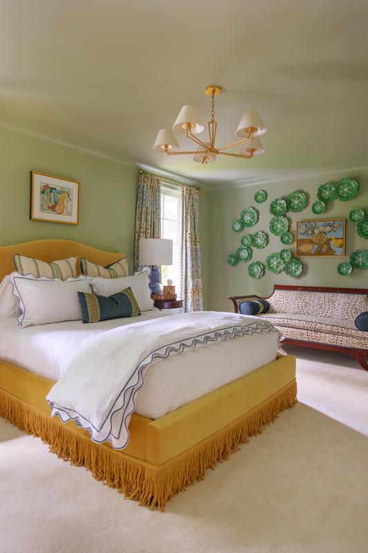 A Guest Bedroom That Layers Sophistication with Playful Charm