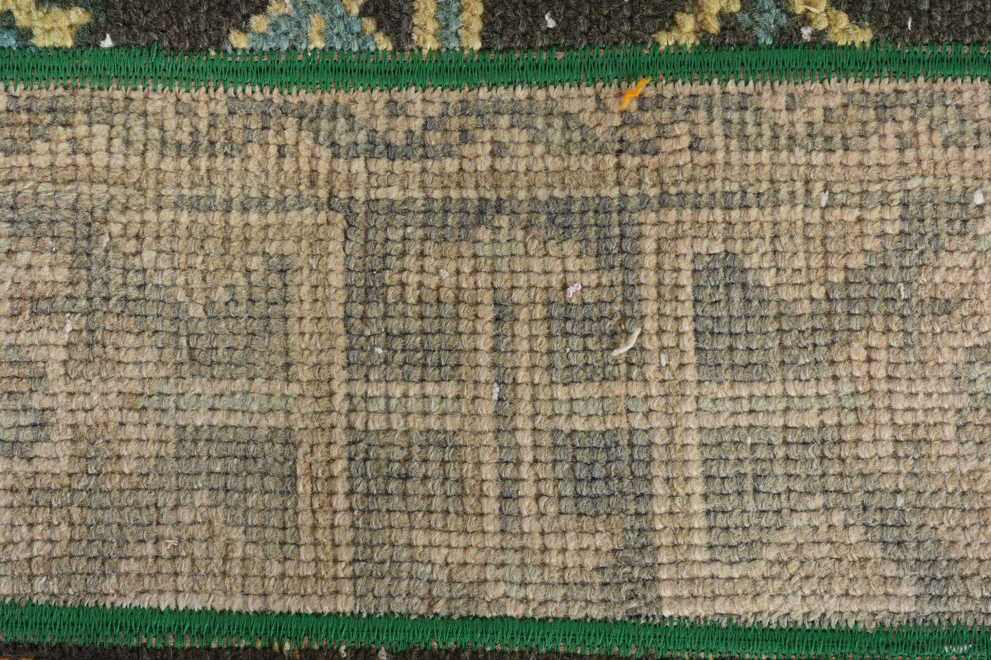Handmade Green & Orange Rug, 1.7x3.1 Ft Area Rug