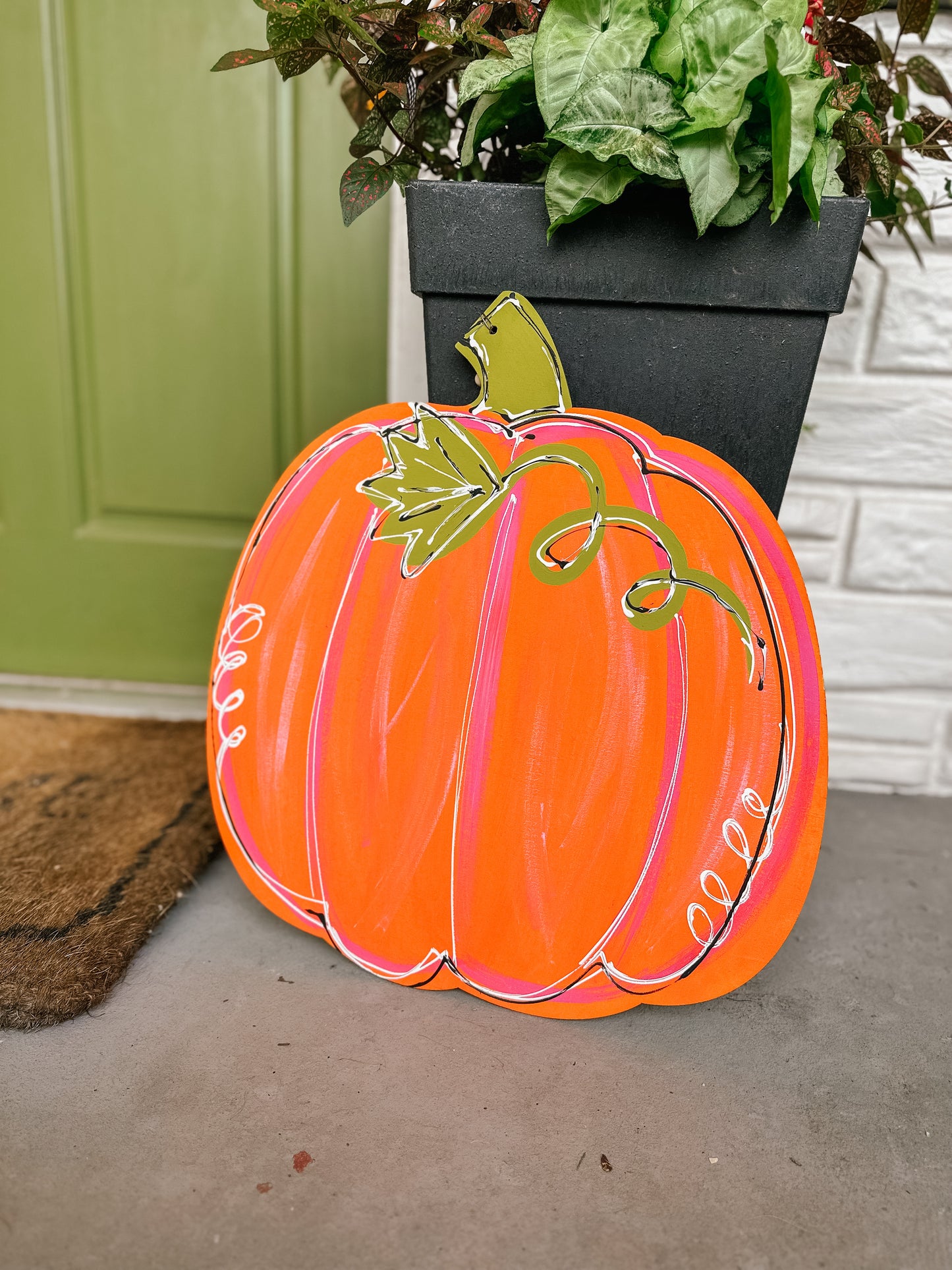 Pumpkin Door Hanger