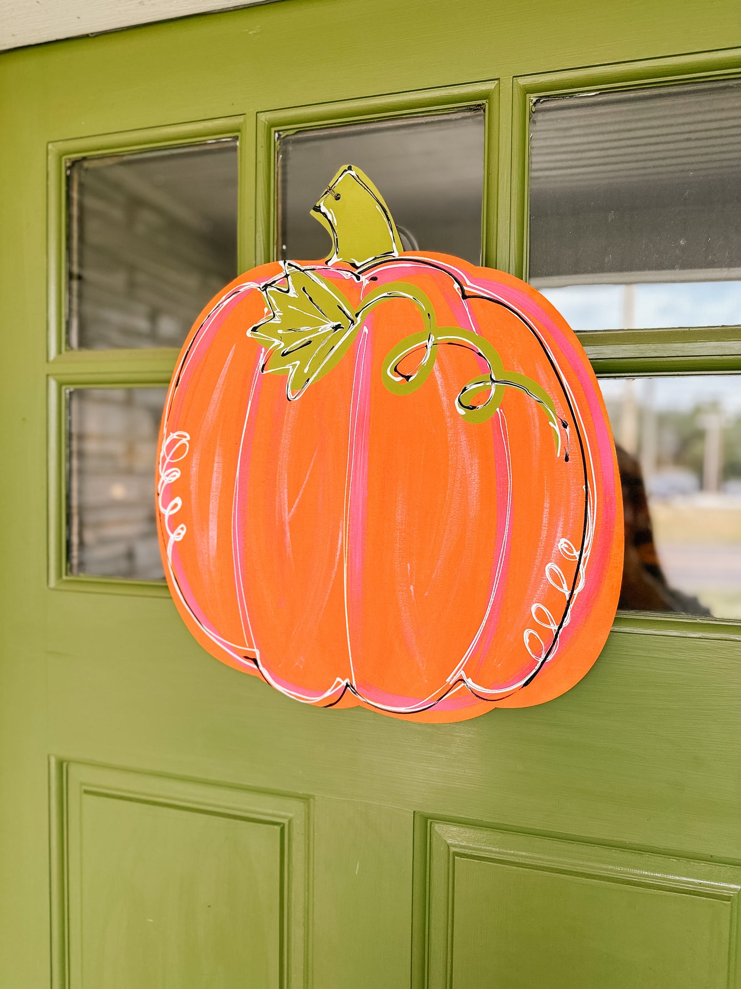 Pumpkin Door Hanger