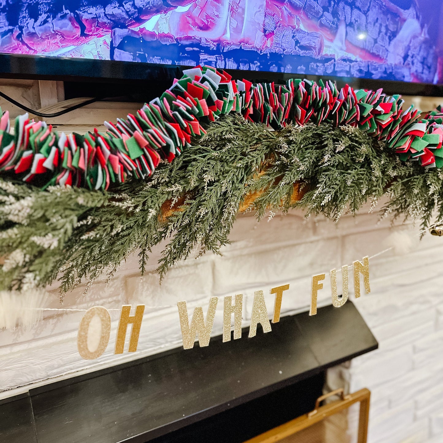 "Oh What Fun" 6 Foot Garland