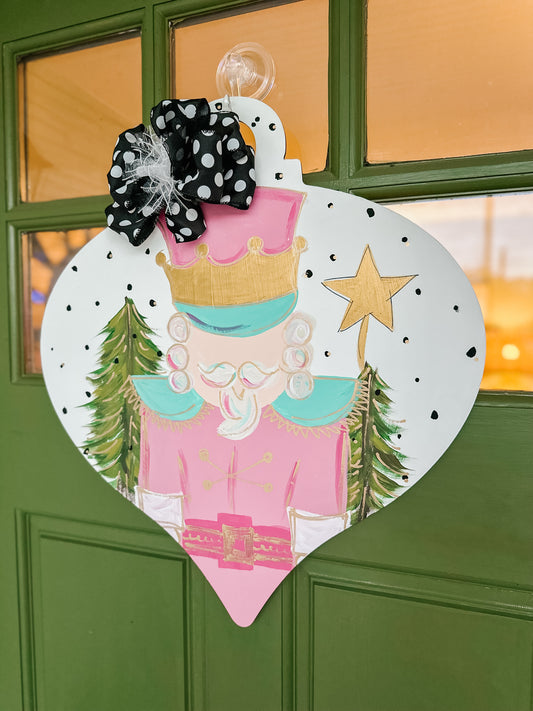 Hand Painted Nutcracker Door Hanger