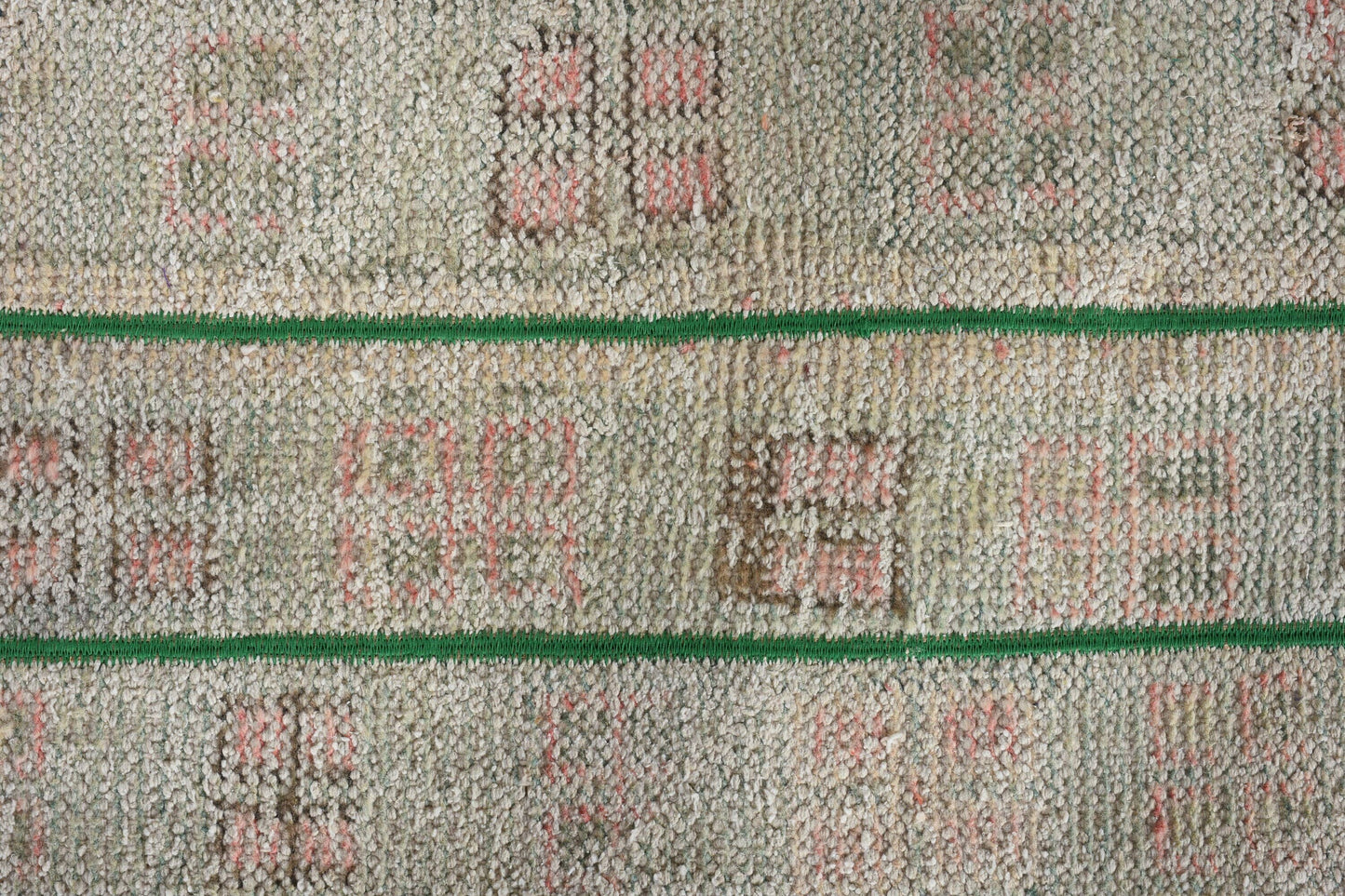 Handmade Beige Geometric Rug, 1.4x3.2 Ft Area Rug